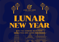 Lunar Celebrations Postcard Design