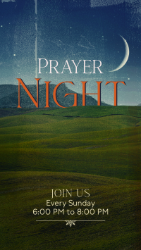 Prayer Night  Instagram story Image Preview