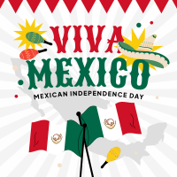 Mexican Independence Instagram Post Design