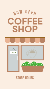 Local Cafe Storefront Facebook Story Design