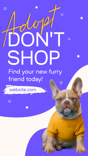 New Furry Friend Facebook story Image Preview