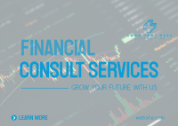 Simple Financial Services Postcard Image Preview
