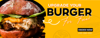 Free Burger Upgrade Facebook Cover Image Preview