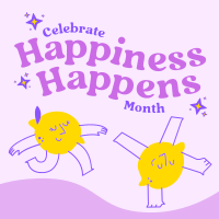 Celebrate Happiness Month Instagram post Image Preview