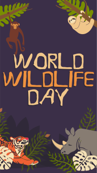 Rustic World Wildlife Day Instagram reel Image Preview