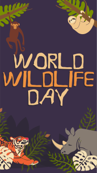 Rustic World Wildlife Day Instagram Reel Design