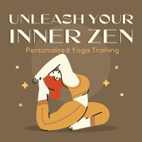 Quirky Yoga Unleash Your Inner Zen Instagram Post Design
