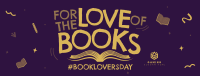 Book Lovers Doodle Facebook cover Image Preview