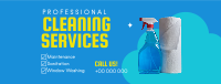 Professional Cleaning Services Facebook cover Image Preview