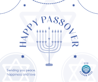 Happy Passover Greetings Facebook Post Design