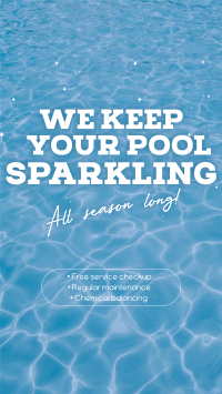 Sparkling Pool Services TikTok Video Design