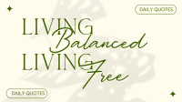 Balanced Life Quote Animation Preview