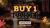 Buy 1 Take 1 Barbeque Facebook Event Cover Design