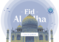 Eid Al Adha Temple Postcard Image Preview