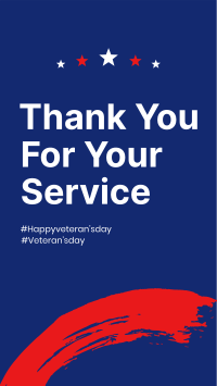 Thank You Veterans Instagram story Image Preview