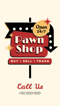 Pawn Shop Sign TikTok Video Design