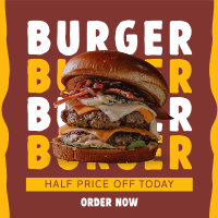 Free Burger Special Linkedin Post Image Preview