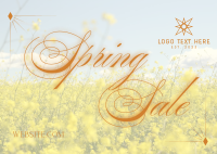 Spring Sale Postcard Design