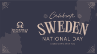 Conventional Sweden National Day Facebook Event Cover Image Preview