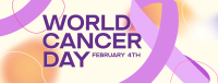 Gradient World Cancer Day Facebook Cover Design