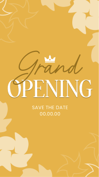 Crown Grand Opening Instagram Story Design