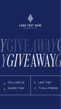 Elegant Minimal Giveaway Facebook Story Design