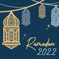 Intricate Ramadan Lamps Instagram Post Design