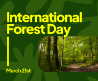 Forest Day Greeting Facebook Post Design