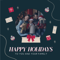 Holiday Gift Christmas Greeting Linkedin Post Design