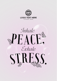 Relaxation Breathing  Quote Poster Preview