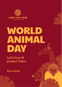 World Animal Day Flyer Design