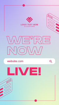 Live Website Announcement Instagram Reel Preview