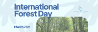 Forest Day Greeting Twitter Header Image Preview