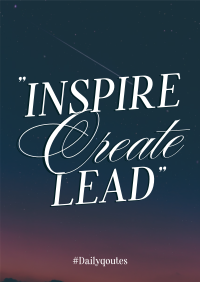 Inspire & Create Poster Image Preview
