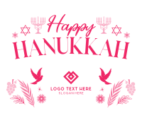 Hanukkah Menorah Facebook Post Design