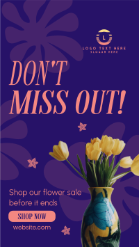 Shop Flower Sale Instagram Story Design