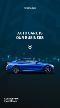 Blue Car Auto Facebook Story Design