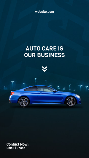 Blue Car Auto Facebook story Image Preview