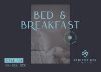 Bed and Breakfast Apartments Postcard Design