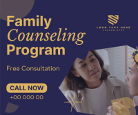 Family Counseling Facebook Post Design