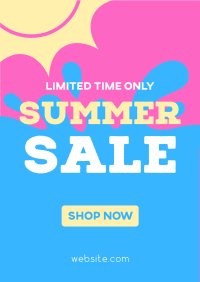 Summer Sale Splash Poster Image Preview