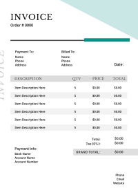 Simple Minimalist  Invoice Image Preview