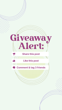 Giveaway Alert Instructions Facebook story Image Preview