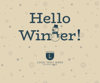 Hello Winter Facebook post Image Preview
