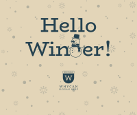 Hello Winter Facebook post Image Preview
