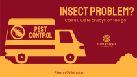 Pest Control Truck Facebook Event Cover Design