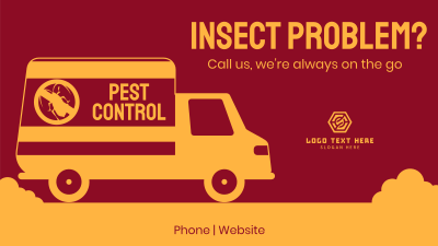 Pest Control Truck Facebook event cover Image Preview