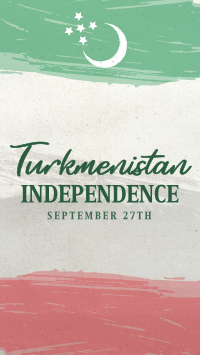 Turkmenistan Independence Day Facebook Story Design