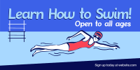 Summer Swimming Lessons Twitter post Image Preview