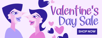 Valentine's Day Couple Facebook cover Image Preview